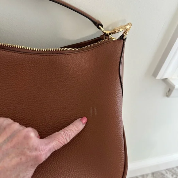 Michael Kors Brown Leather Hobo Shoulder Bag - Picture 7 of 7